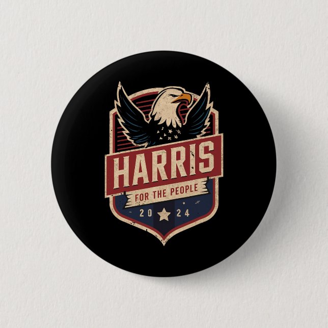 Kamala Harris 2024 Presidential Campaign  Button (Front)