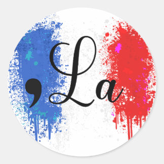 Kamala Harris 2024 Presidential Election Comma La Classic Round Sticker