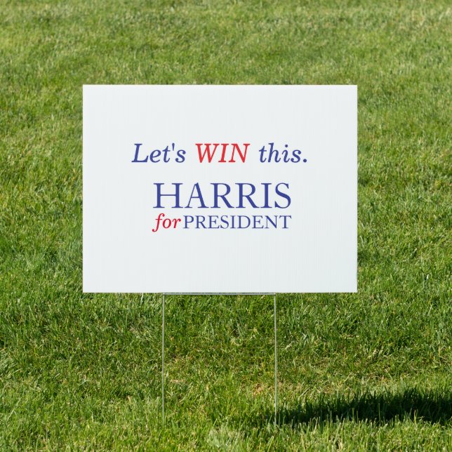 Kamala Harris 2024 presidential election  Sign (Insitu)