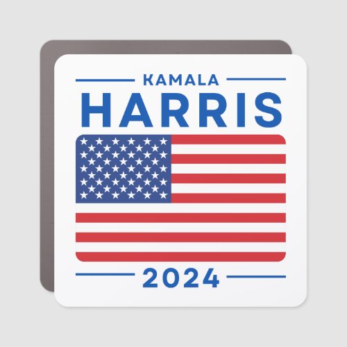 Kamala Harris 2024 Presidential Election USA Flag Car Magnet