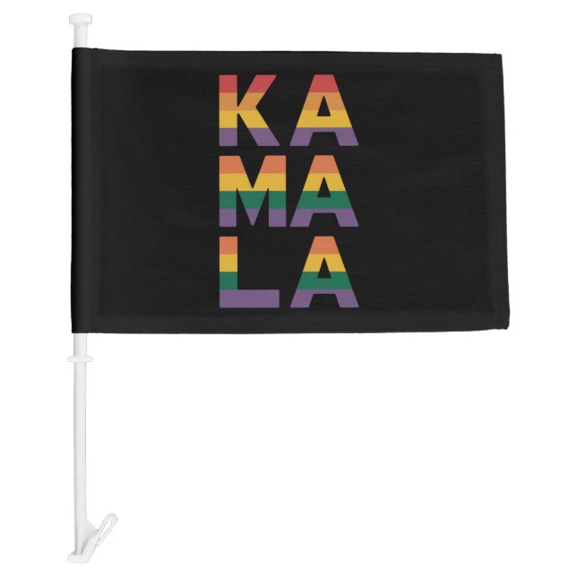 Kamala Harris 2024 Rainbow Flag Gay Pride LGBT  (Front)