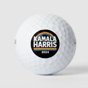Kamala Harris 2024 Rainbow Gay Pride LGBT Election Golf Balls