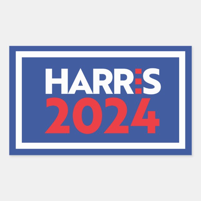 Kamala Harris 2024 Rectangular Sticker (Front)