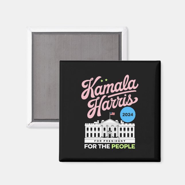 Kamala Harris 2024 Social Democrat Vote Blue  Magnet (Front/Back)