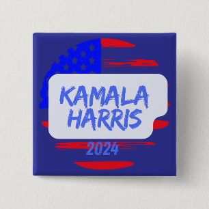 Kamala Harris 2024. Square Button