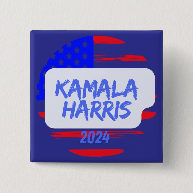 Kamala Harris 2024. Square  Button (Front)