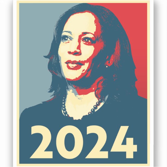 Kamala Harris 2024 Sticker (Front)
