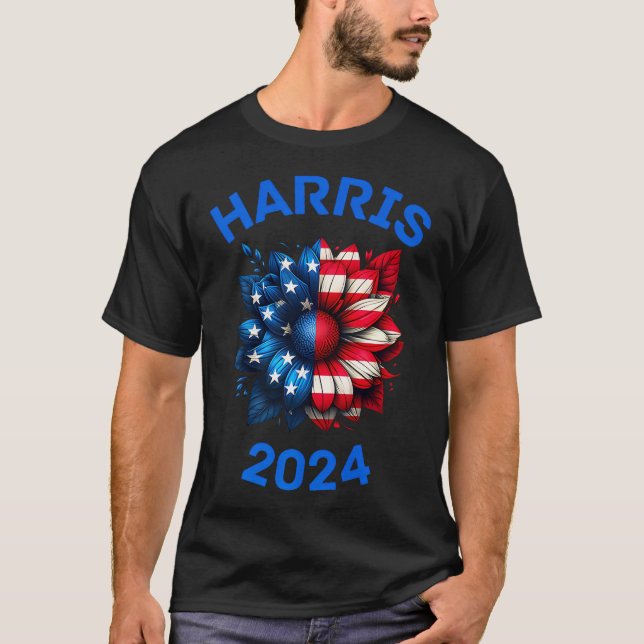 Kamala Harris 2024 Sunflower T-Shirt (Front)