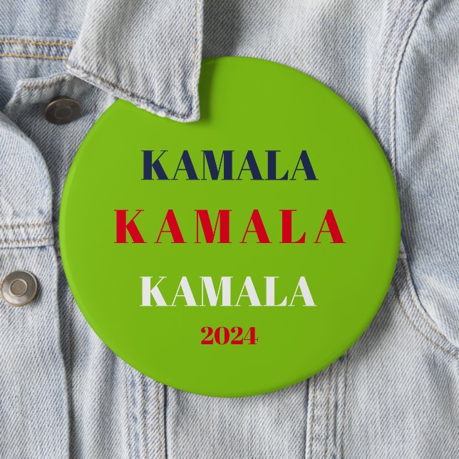 Kamala Harris 2024 Support Brat Green Button (In Situ)