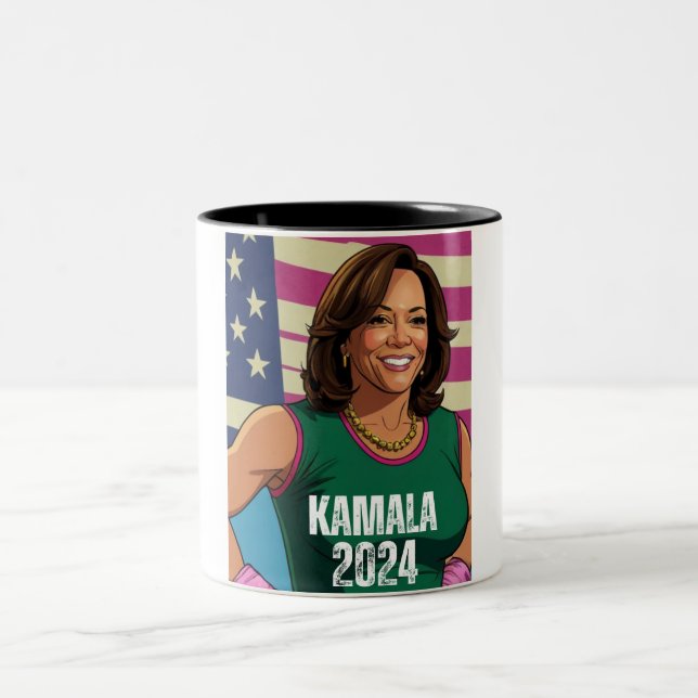 KAMALA HARRIS 2024 Two-Tone COFFEE MUG (Center)