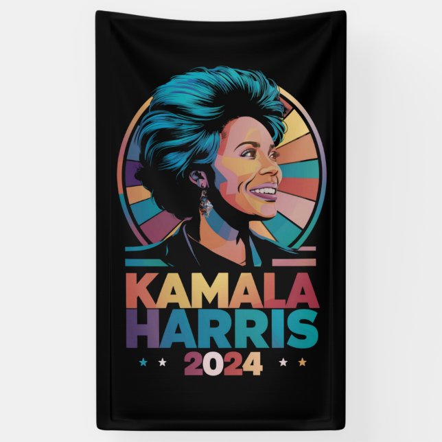 Kamala Harris 2024 Vote President Kamala Election  Banner (Vertical)