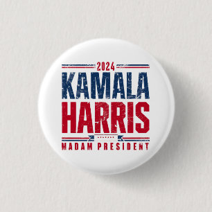 Kamala Harris 2024 VP to President Black Woman 24 Button