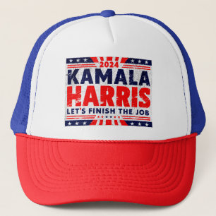 Kamala Harris 2024 VP to President Black Woman 24  Trucker Hat