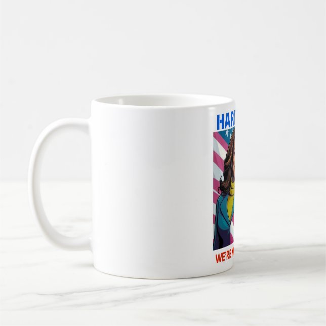 KAMALA HARRIS 2024 WE'RE NOT GOING BACK COFFEE MUG (Left)