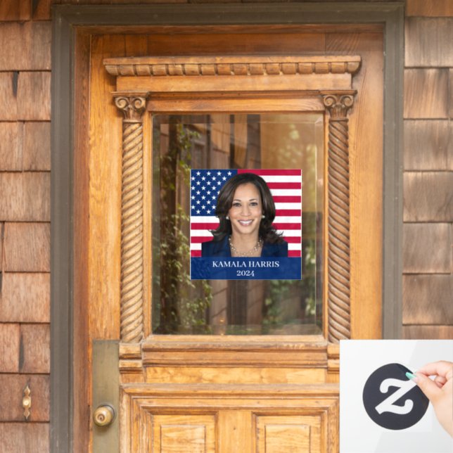 Kamala Harris 2024 Window Cling (Home Door)