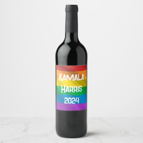 Kamala Harris 2024 Wine Label