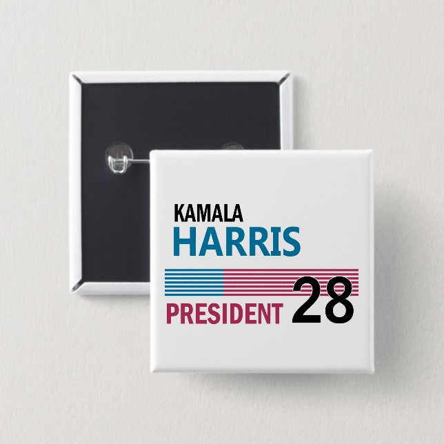 Kamala Harris 2028 Button (Front & Back)