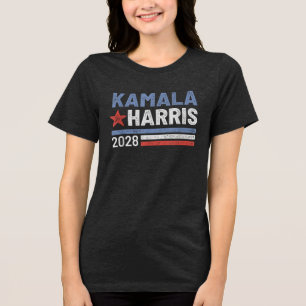 Kamala Harris 2028 Harris For President 2028 Tri-Blend Shirt