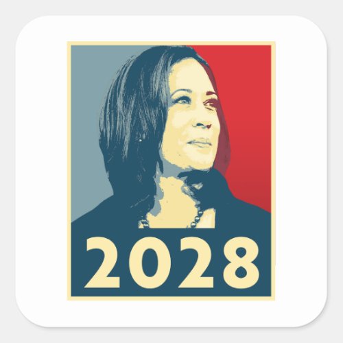 Kamala Harris 2028 Hope Square Sticker