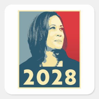 Kamala Harris 2028 Hope Square Sticker