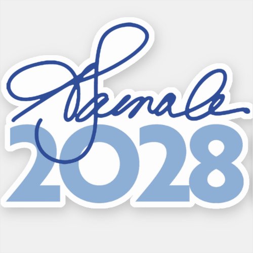 Kamala Harris 2028 Signature Sticker