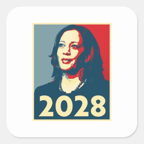 Kamala Harris 2028 Square Sticker