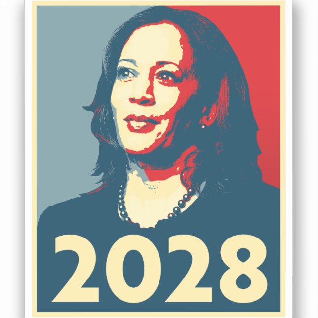 Kamala Harris 2028 Sticker (Front)