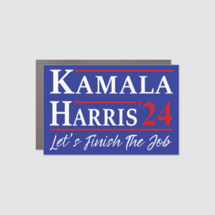 Kamala Harris '24 - Let's Finish The Job Car Magnet