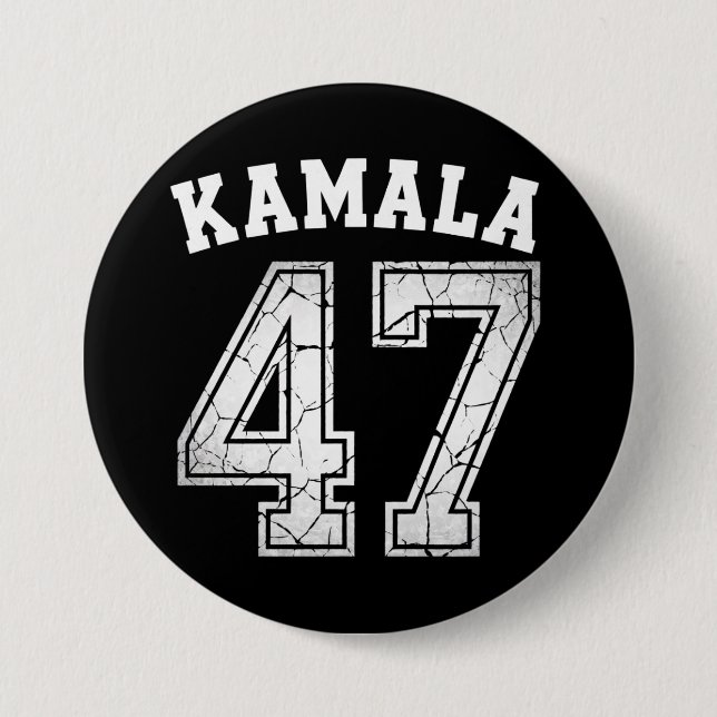 Kamala Harris 47 For President For The People  Button (Front)