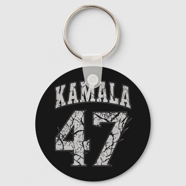 Kamala Harris 47 th President USA America 2024 Keychain (Front)