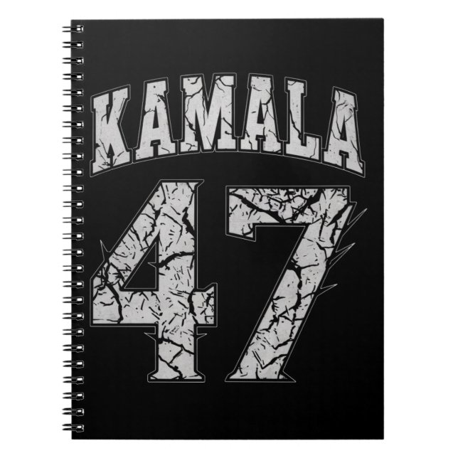 Kamala Harris 47 th President USA America 2024 Notebook (Front)