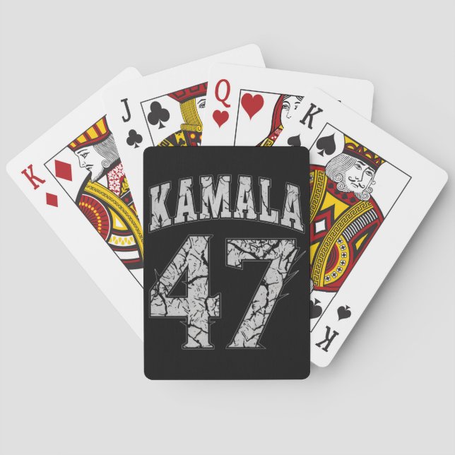 Kamala Harris 47 th President USA America 2024 Poker Cards (Back)