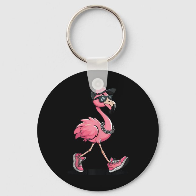 Kamala Harris 47th Flamingo Chucks And Pearls For  Keychain (Front)