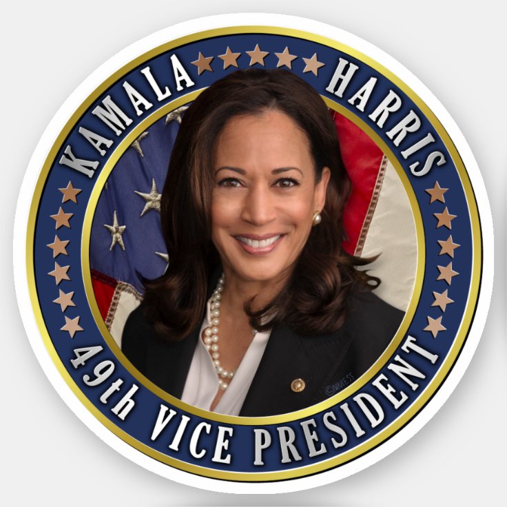 Kamala Harris 49th Vice President Commemorative Sticker Zazzle