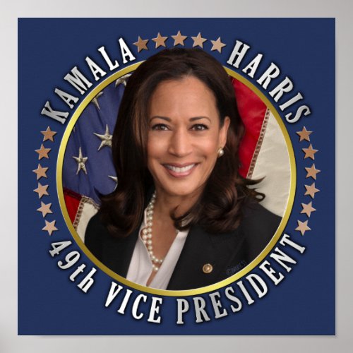 Kamala Harris 49th Vise President Commemorative Poster