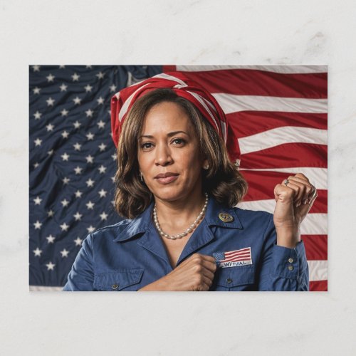 Kamala Harris AI Generated Postcard