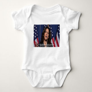 Kamala Harris & American Dream Quote Baby Bodysuit