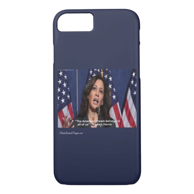 Kamala Harris & American Dream Quote Phone Cases (Back)