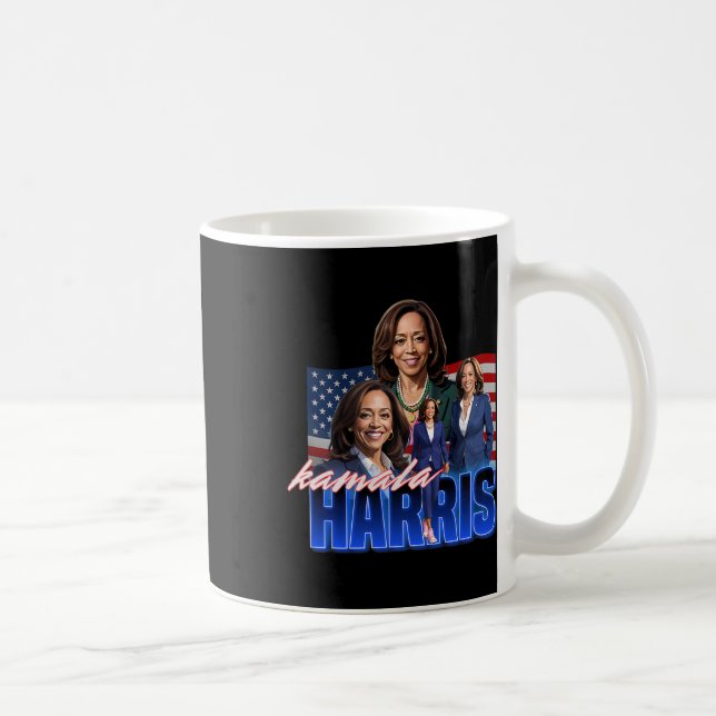Kamala Harris American Flag Bootleg Reboot  Coffee Mug (Right)