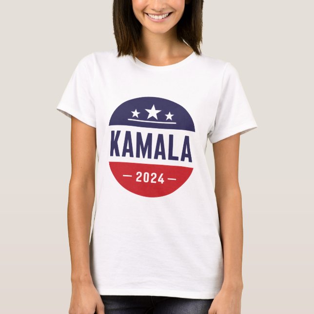 KAMALA HARRIS AMERICAN FLAG COLORS T-Shirt (Front)