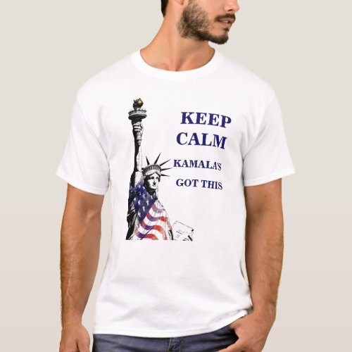 Kamala Harris American Flag Patriotic Political  T_Shirt