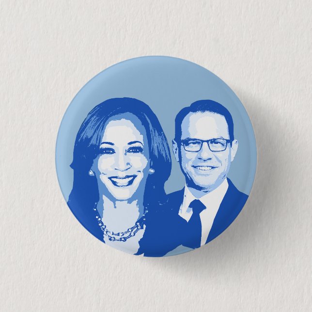 Kamala Harris and Josh Shapiro Button (Front)