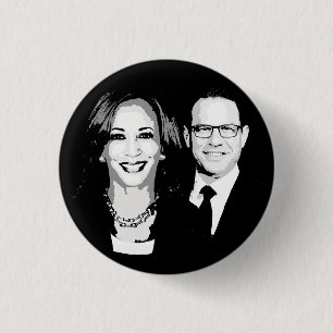 Kamala Harris and Josh Shapiro Ticket Button