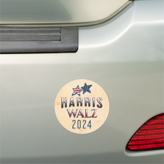 Kamala Harris and Tim Walz 2024 Car Magnet (In Situ)