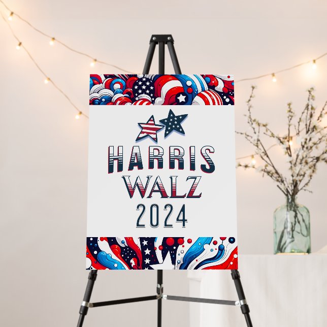 Kamala Harris and Tim Walz 2024 Election Foam Board (In Situ (Stand))