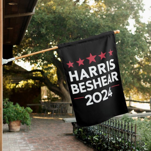 Kamala Harris Andy Beshear 2024 Harris Beshear 202 House Flag (In SItu)