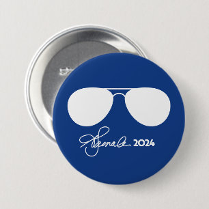 Kamala Harris Aviator Flag Button