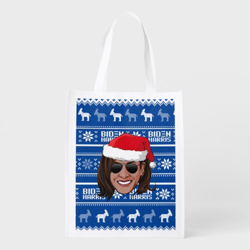 Kamala Harris Aviators Holiday Grocery Bag