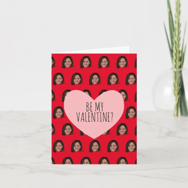 KAMALA HARRIS: Be My Valentine Card (Front)