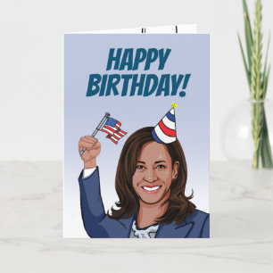 Kamala Harris Birthday Card